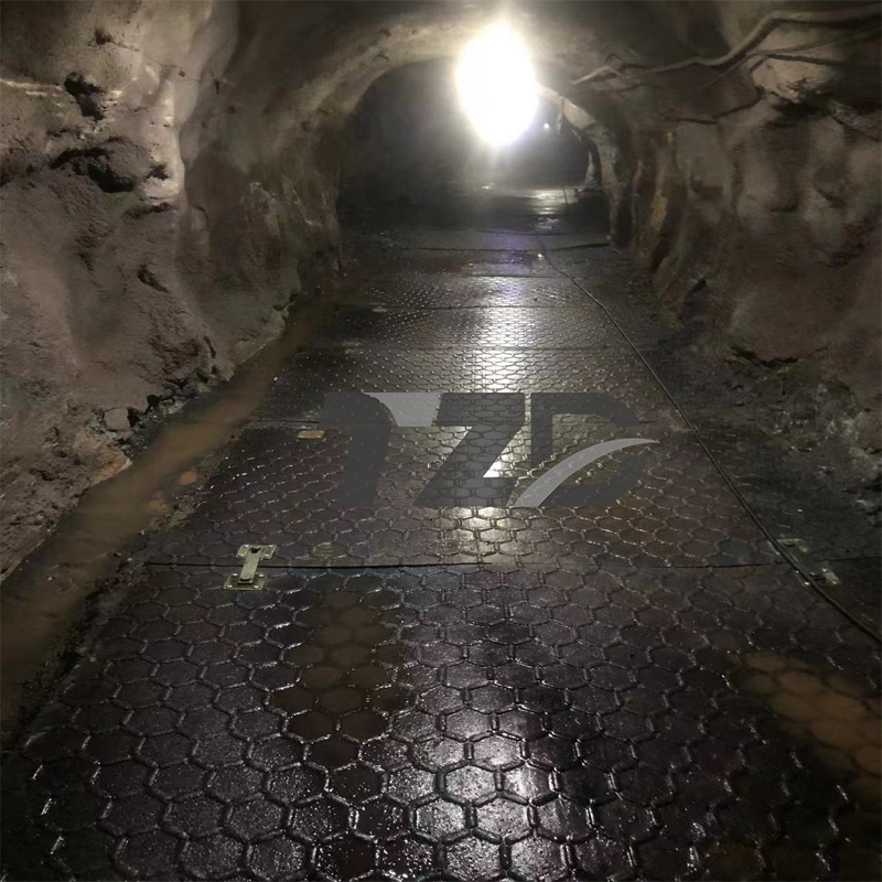 阻燃抗静电巷道路垫板在榆林煤矿使用